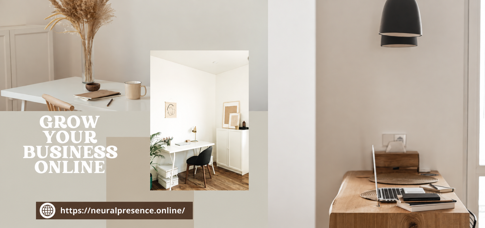 digital marketing and web development workspace modern professional office setup