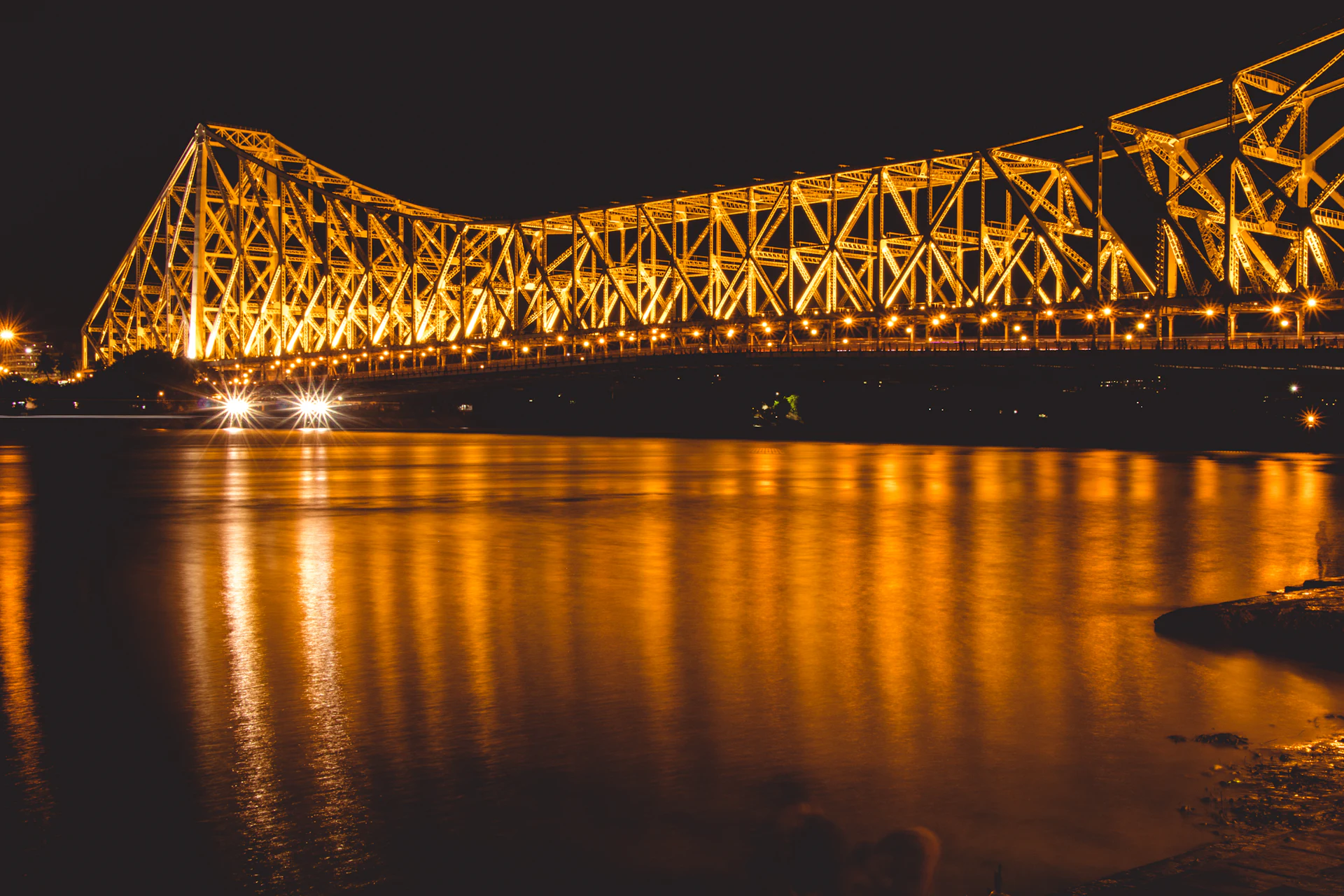Digital marketing agency in Kolkata - Howrah Bridge at night