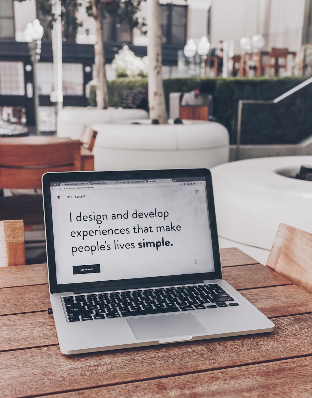 Web designer creating a simple, user-friendly website experience